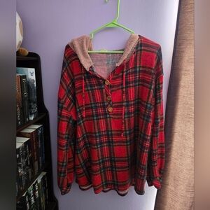 Bibi Red Plaid XL Shirt